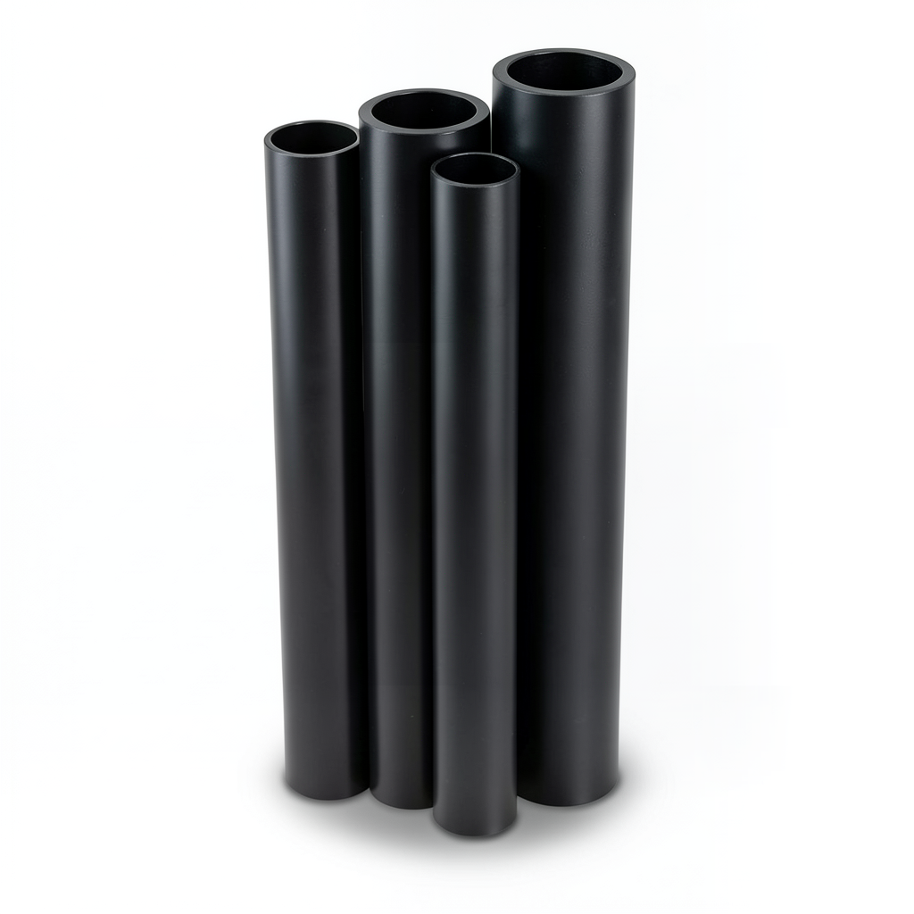 مواسير HDPE PE 100 ضغط 10 بار قطر خارجي 1000 مم سمك 59.3 مم لون أسود