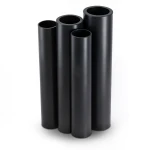 مواسير HDPE PE 100 ضغط 10 بار قطر خارجي 1400 مم سمك 82.4 مم لون أسود