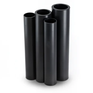 مواسير HDPE PE 100 ضغط 10 بار قطر خارجي 1400 مم سمك 82.4 مم لون أسود