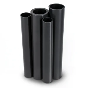 أنابيب HDPE PE 80 ضغط 8 بار قطر خارجي 710 مم سمك 42.1 مم لون أسود