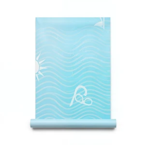 Vinyl Wallpaper Youthful Design 10m×53cm Cyan
