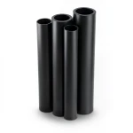 أنابيب HDPE PE 80 ضغط 8 بار قطر خارجي 900 مم سمك 53.3 مم لون أسود