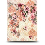 Italian Wallpaper 10m x 0.73m Multicolored Floral Design, Model 25201