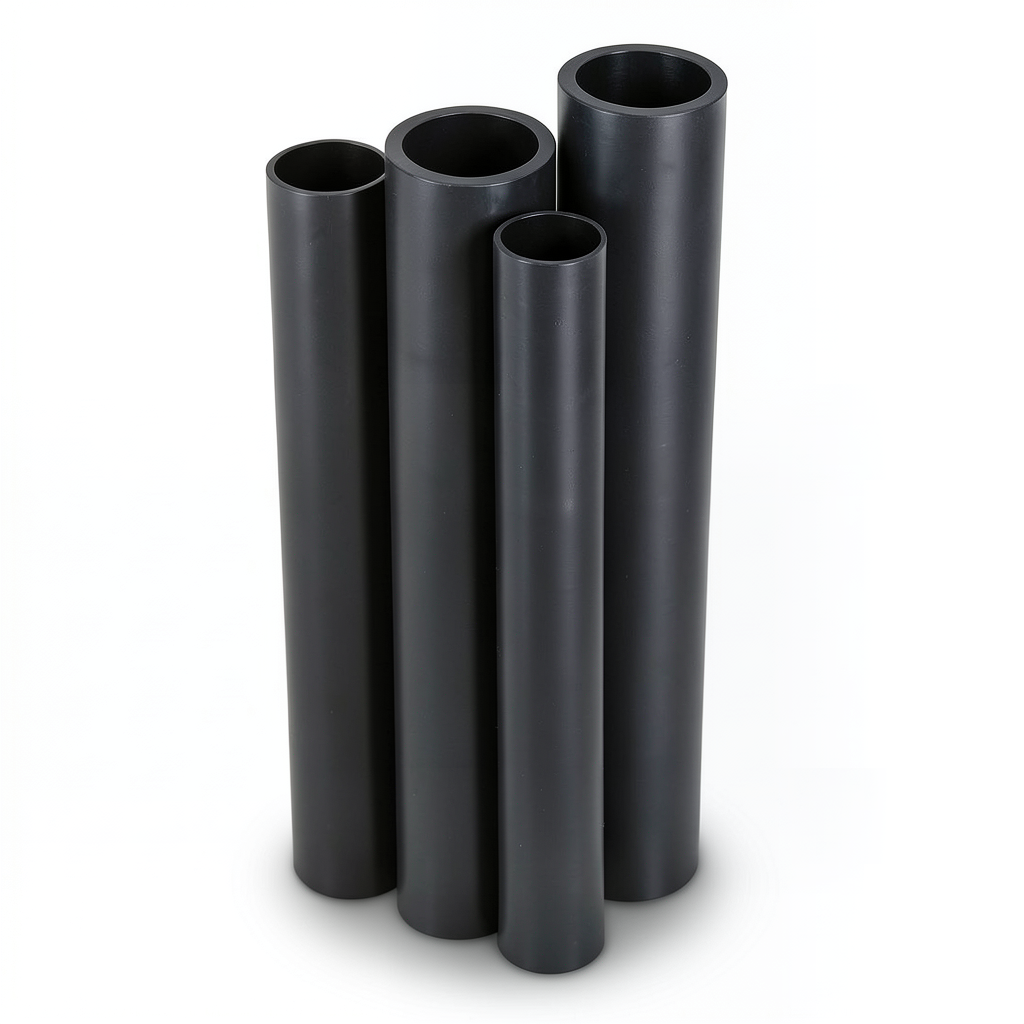 HDPE Pipes PE 80 Pressure 8 Bar Outside Diameter 1400 mm Thickness 82.4 mm Black