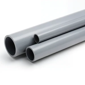 مواسير UPVC ضغط 2 بار قطر خارجي 125 مم سمك 1.8 مم لون رمادي