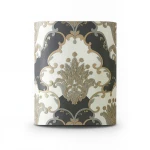 Classic Wallpaper Dark Gray with Beige, Size 10m×1.06m, Model 83005