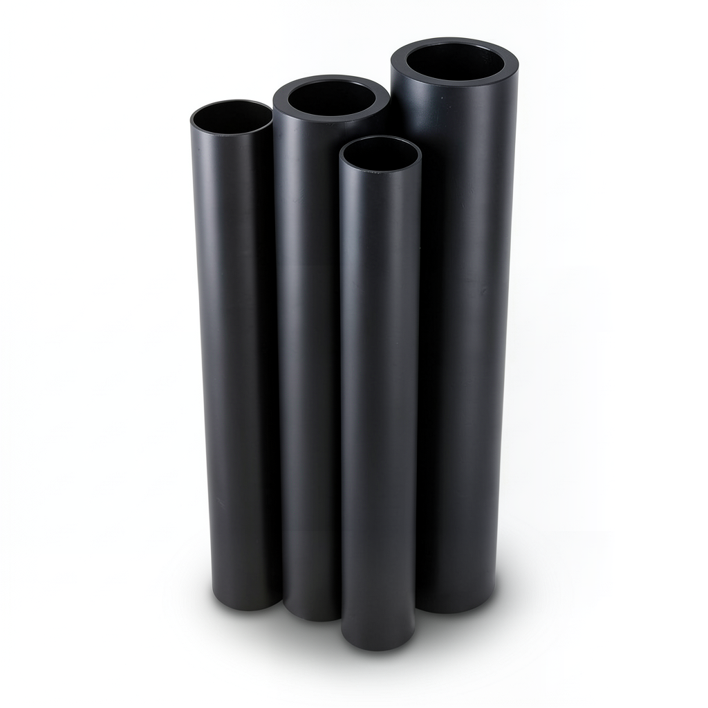 مواسير HDPE PE 100 ضغط 12.5 بار قطر 315 مم سمك 23.2 مم أسود