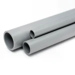 مواسير UPVC ضغط 4 بار قطر خارجي 125 مم سمك 2.5 مم لون رمادي