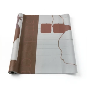 Vinyl Wallpaper Youthful Design 10m×53cm Brown with Gray