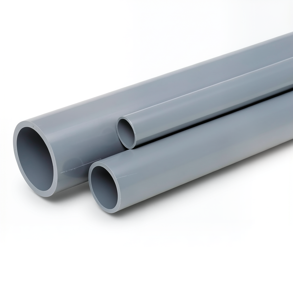 UPVC Pipes 6 Bar Pressure 63 mm Diameter 1.9 mm Thickness Gray