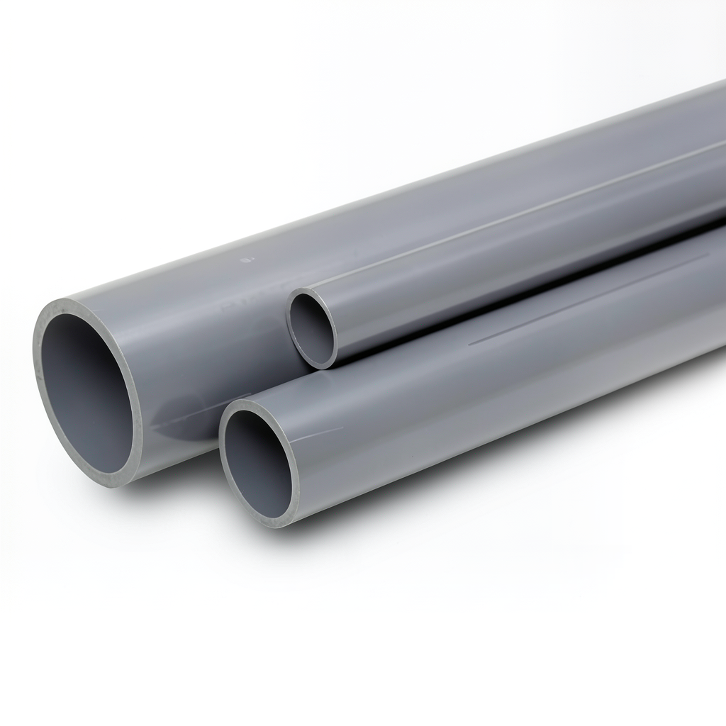 UPVC Pipes Nominal Pressure 2 Bar Outside Diameter 110 mm Thickness 1.8 mm Gray