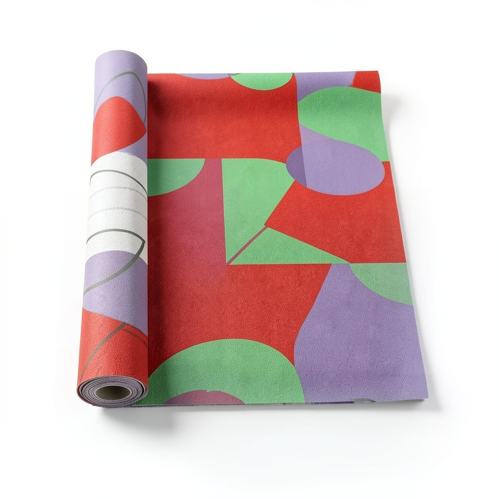 Youthful Wall Covering 10m x 53cm Red and Green with Purple