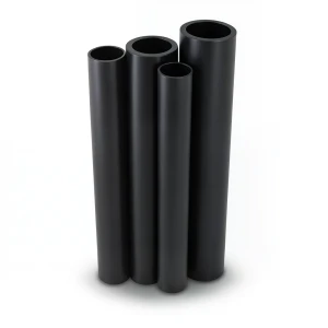 مواسير HDPE PE 100 ضغط 10 بار قطر خارجي 280 مم سمك 16.6 مم لون أسود
