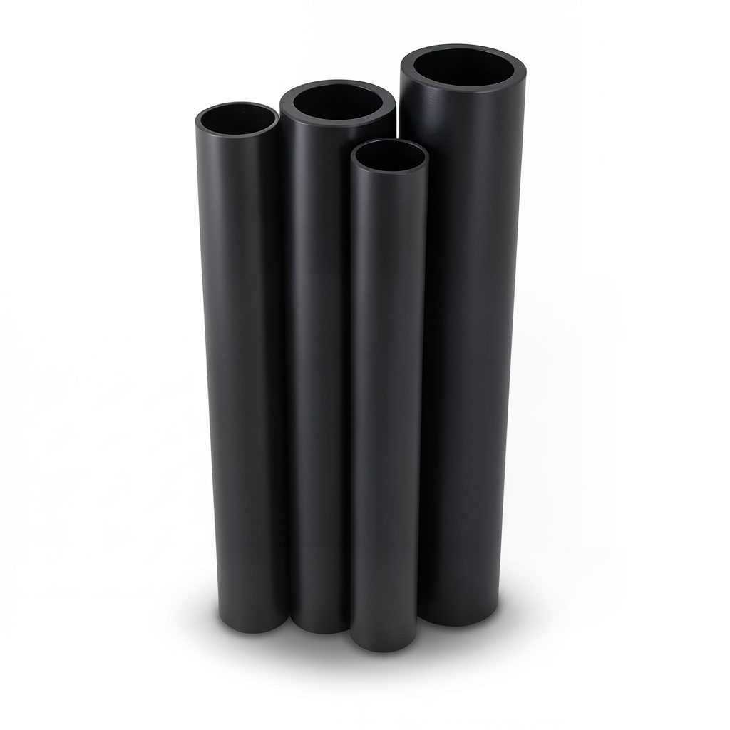 مواسير HDPE PE 100 ضغط 10 بار قطر خارجي 280 مم سمك 16.6 مم لون أسود