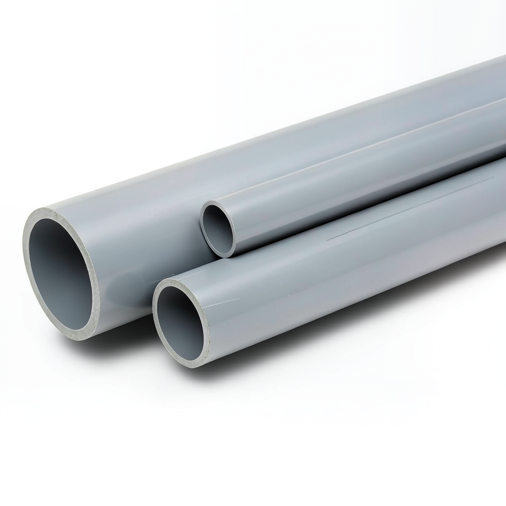 UPVC Pipes Nominal Pressure 2 Bar Outside Diameter 160 mm Thickness 1.8 mm Gray
