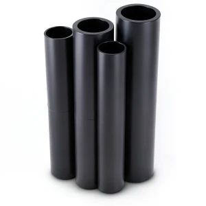 HDPE Pipes PE 100 Pressure 10 Bar Outer Diameter 315 mm Thickness 18.7 mm Black