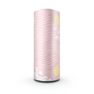 Youthful Wallpaper 10m x 53cm Pink and White Roll