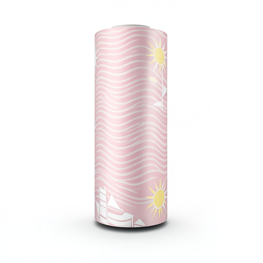 Youthful Wallpaper 10m x 53cm Pink and White Roll