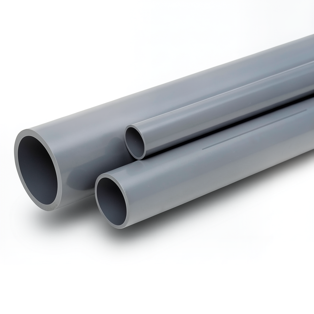 UPVC Pipes 4 Bar Pressure 160 mm OD Thickness 3.2 mm Gray