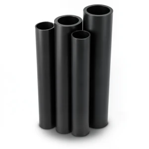 مواسير HDPE PE 100 ضغط 10 بار قطر 900 مم سمك 53.3 مم لون أسود