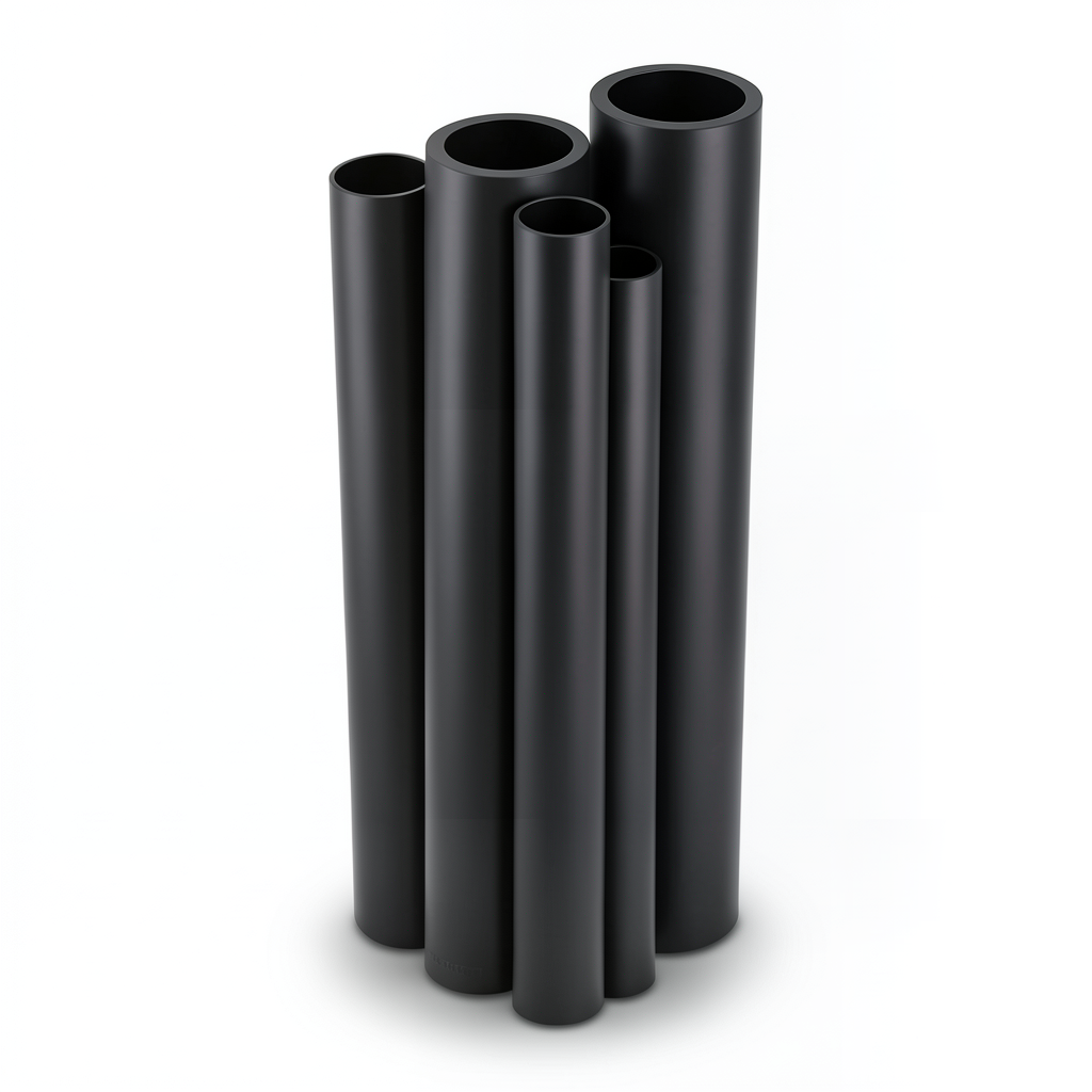 مواسير HDPE PE 100 ضغط 10 بار قطر خارجي 1000 مم سمك 59.3 مم لون أسود