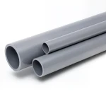 UPVC Pipes Pressure 6 Bar Outside Diameter 50 mm Thickness 1.8 mm Gray