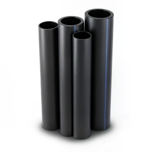 مواسير HDPE PE 100 ضغط 10 بار قطر خارجي 1400 مم سمك 82.4 مم لون أسود