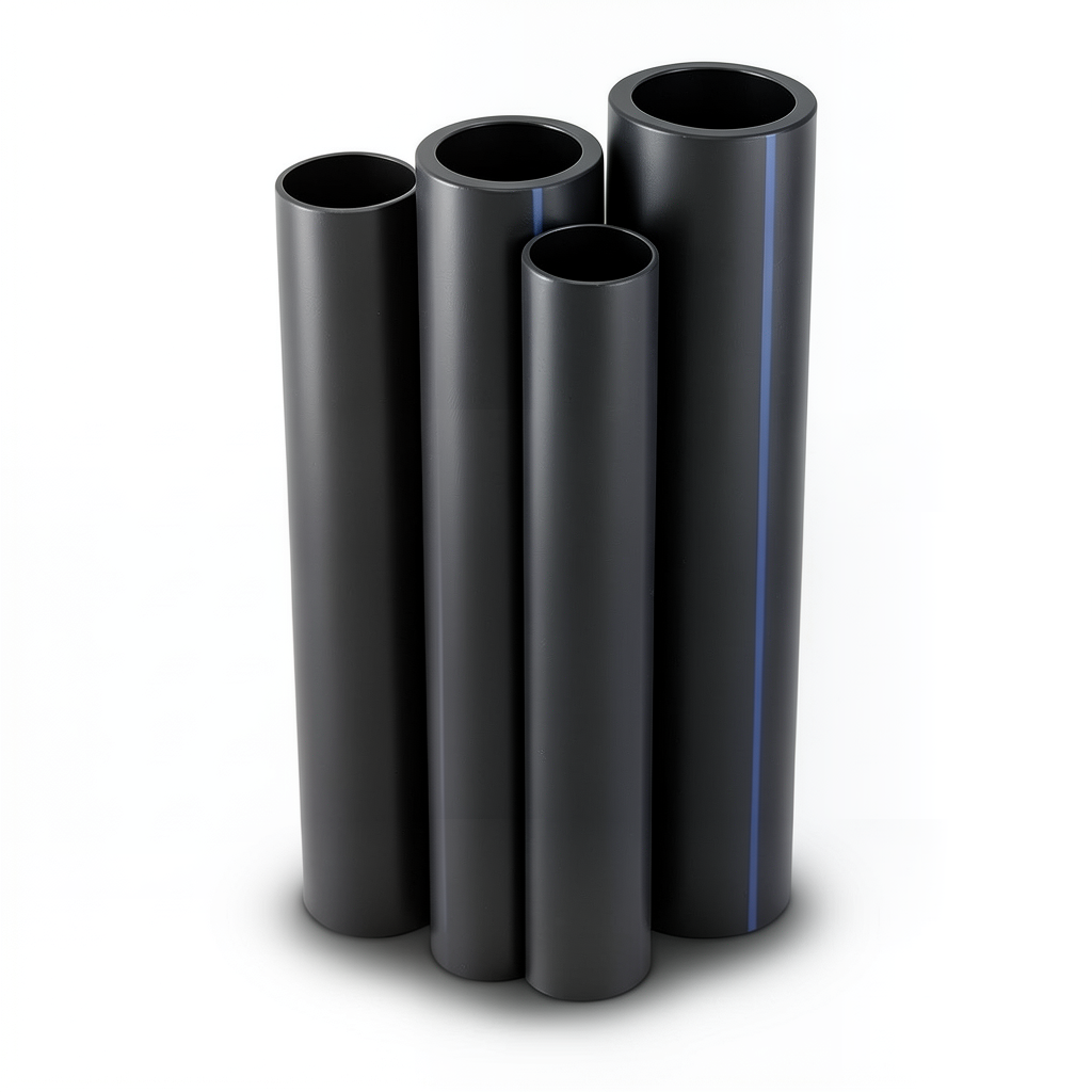 HDPE Pipes PE 100 Pressure 10 Bar 1400 mm OD Thickness 82.4 mm Black