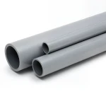 مواسير UPVC ضغط 6 بار قطر خارجي 63 مم سمك 1.9 مم لون رمادي