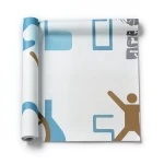 Vinyl Wallpaper Youthful Design 10m×53cm Blue and Brown