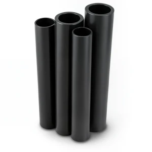 مواسير HDPE PE 100 ضغط 10 بار قطر خارجي 710 مم سمك 42.1 مم لون أسود