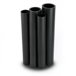 مواسير HDPE PE 100 ضغط 10 بار قطر خارجي 280 مم سمك 16.6 مم لون أسود