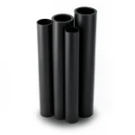 مواسير HDPE PE 100 ضغط 10 بار قطر خارجي 315 مم سمك 18.7 مم لون أسود
