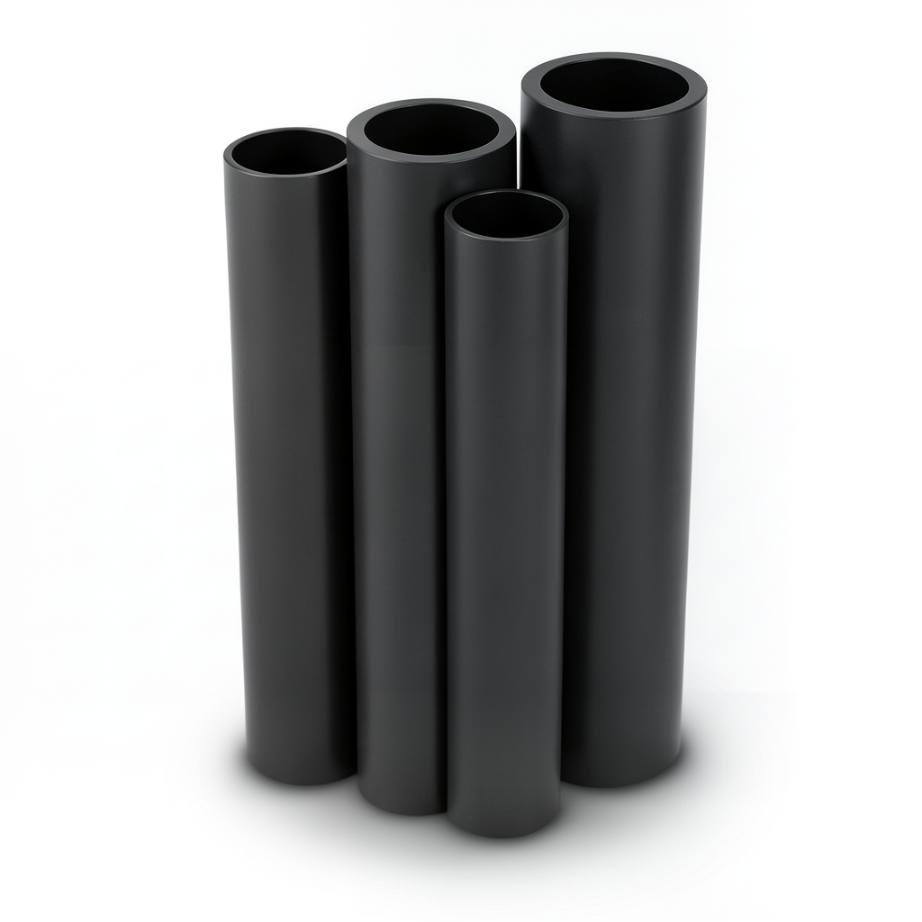 مواسير HDPE PE 100 ضغط 12.5 بار قطر 315 مم سمك 23.2 مم أسود