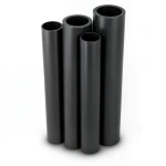 مواسير HDPE PE 100 ضغط 10 بار قطر 900 مم سمك 53.3 مم لون أسود