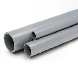 مواسير UPVC ضغط 10 بار قطر خارجي 25 مم سمك 1.5 مم لون رمادي