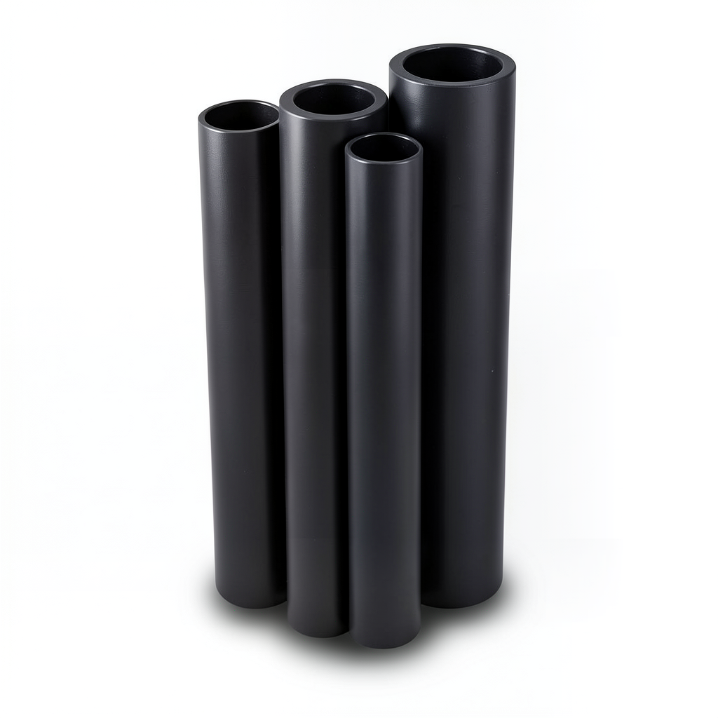 مواسير HDPE PE 100 ضغط 10 بار قطر خارجي 1000 مم سمك 59.3 مم لون أسود