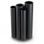 مواسير HDPE PE 100 ضغط 10 بار قطر خارجي 1400 مم سمك 82.4 مم لون أسود