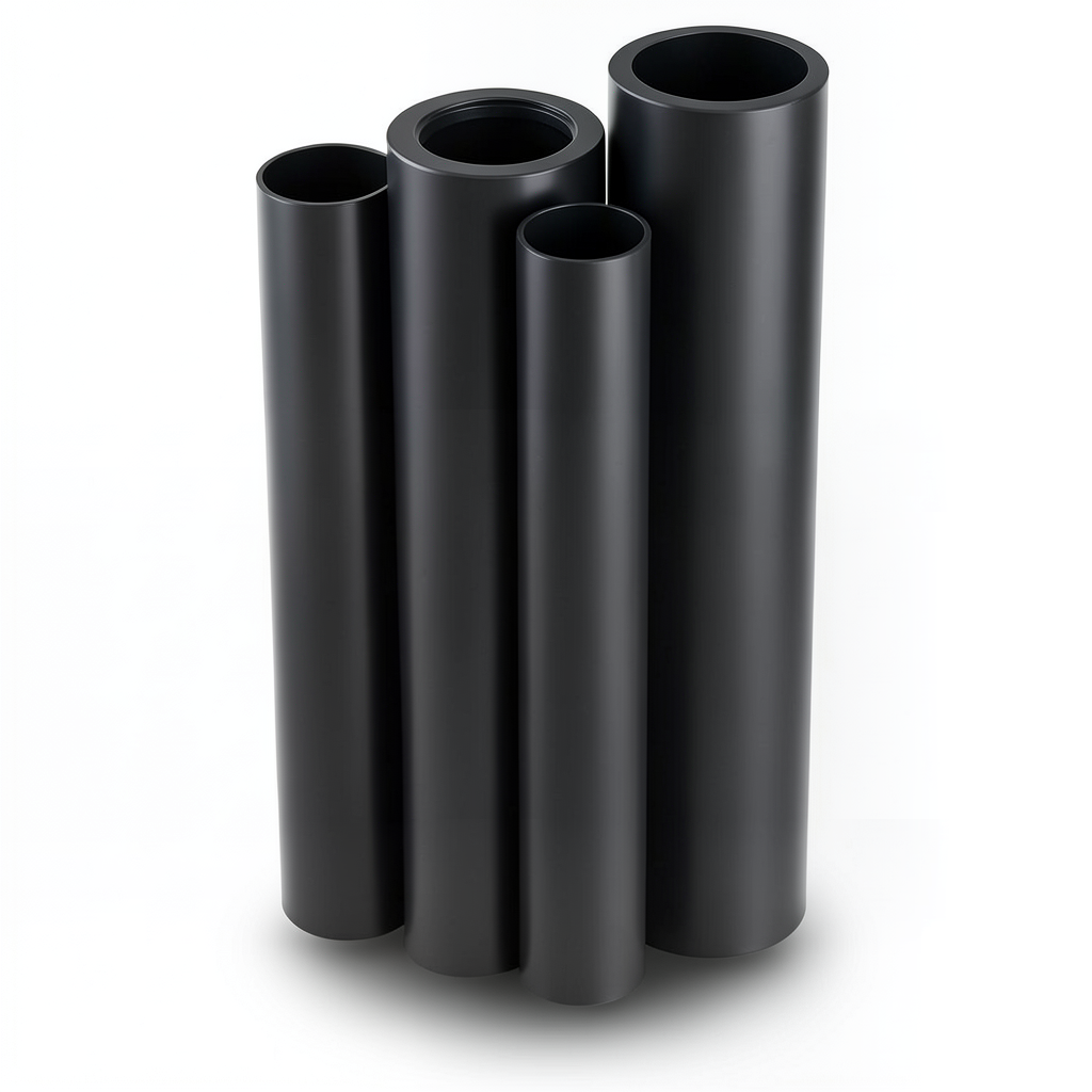 HDPE Pipes PE 100 Pressure 10 Bar 1400 mm OD Thickness 82.4 mm Black