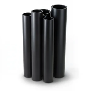 مواسير HDPE PE 100 ضغط 10 بار قطر خارجي 710 مم سمك 42.1 مم لون أسود
