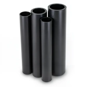 أنابيب HDPE PE 80 ضغط 8 بار قطر خارجي 710 مم سمك 42.1 مم لون أسود