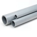 مواسير UPVC ضغط 10 بار قطر خارجي 75 مم سمك 3.6 مم لون رمادي