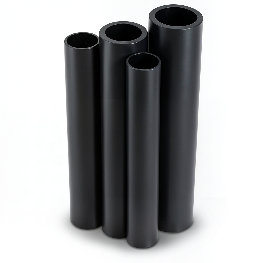 HDPE Pipes PE 80 Pressure 8 Bar Outside Diameter 900 mm Thickness 53.3 mm Black