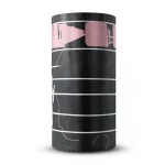 Youthful Wall Covering 10m x 53cm Black and Pink