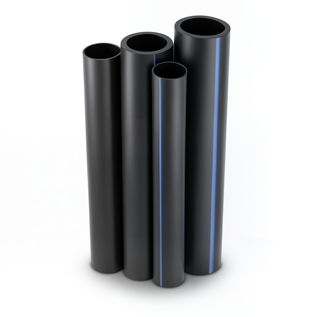 مواسير HDPE PE 100 ضغط 12.5 بار قطر خارجي 450 مم سمك 33.1 مم لون أسود