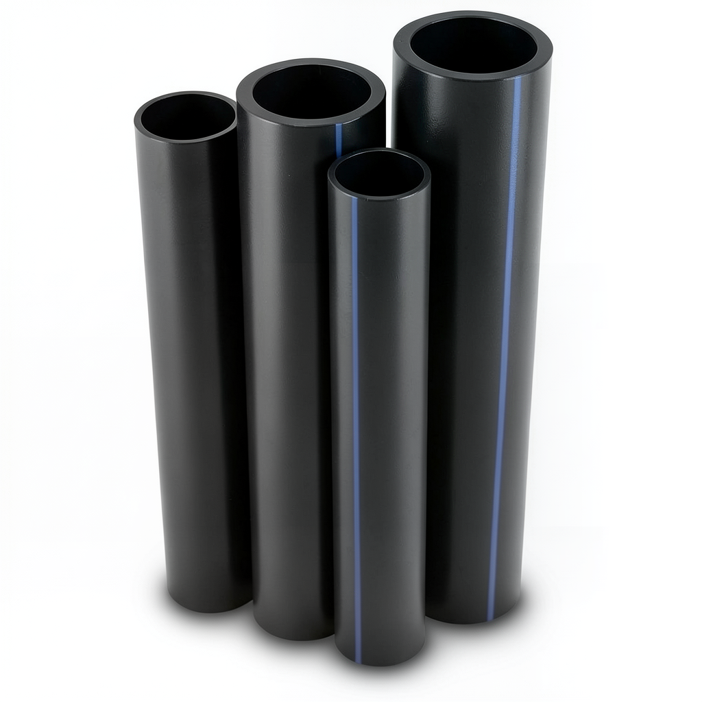 HDPE Pipes PE 100 Pressure 12.5 Bar Diameter 560 mm Thickness 41.2 mm Black