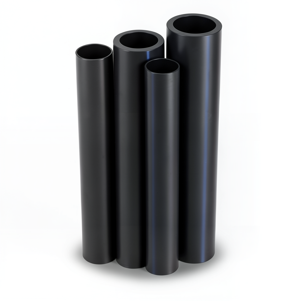 مواسير HDPE PE 100 ضغط 12.5 بار قطر 315 مم سمك 23.2 مم أسود