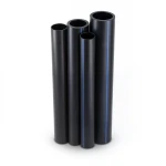 مواسير HDPE بولي ايثيلين عالي الكثافة PE 100 ضغط 12.5 بار قطر 710 مم سمك 52.2 مم لون أسود
