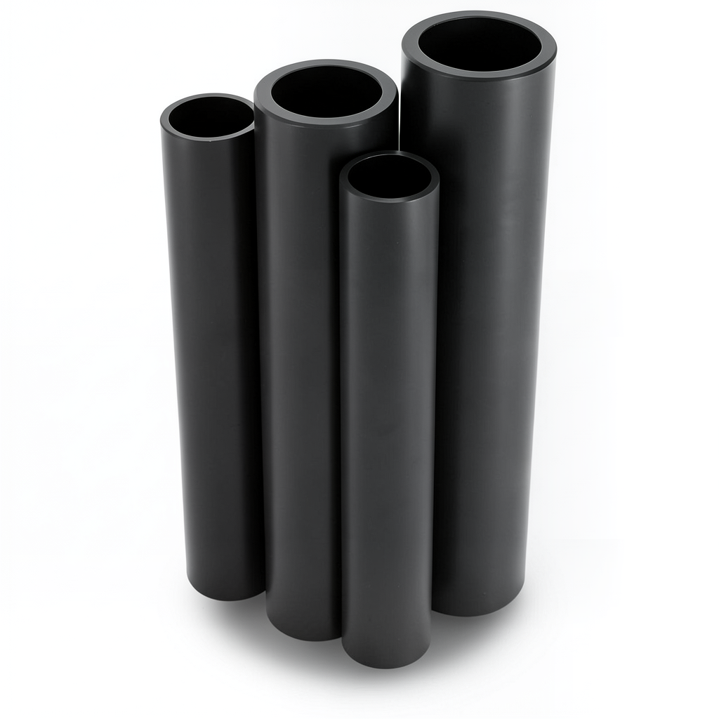 مواسير HDPE PE 100 ضغط 12.5 بار قطر خارجي 1000 مم سمك 72.5 مم لون أسود