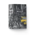 ورق جدران فينيل تصميم شبابي 10 م×53 سم اصفر و رمادي غامق